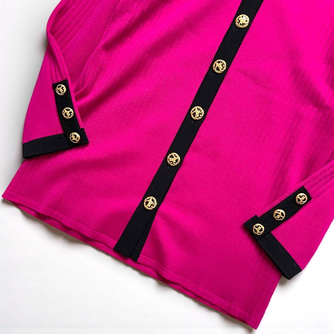 美品 YSL イブサンローラン ウールニット カーディガン size L