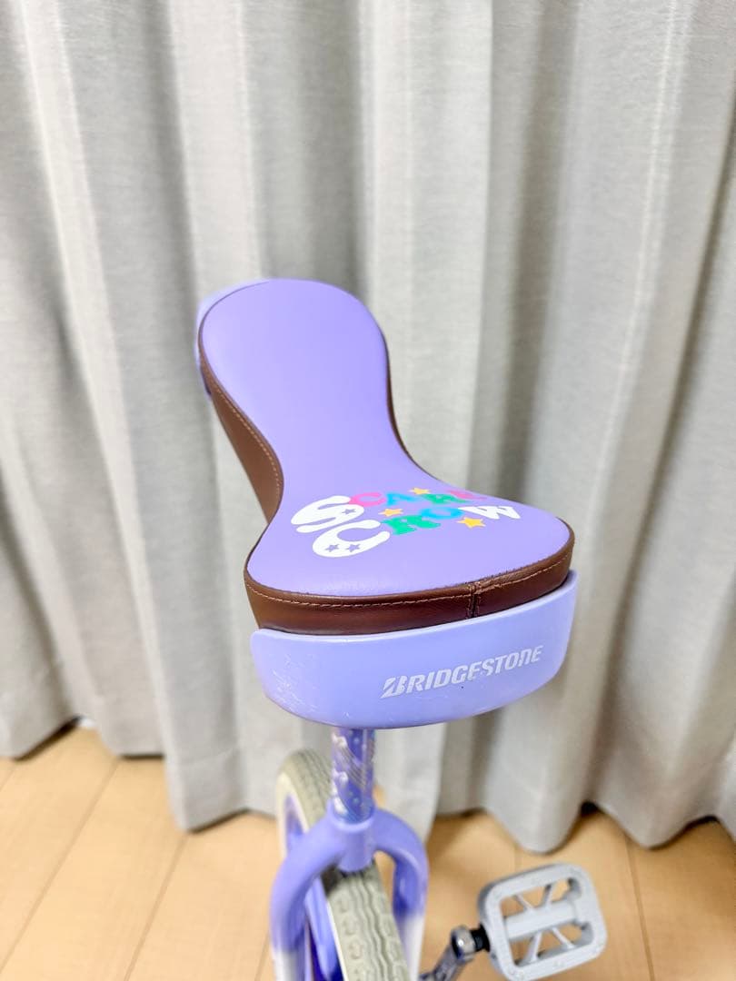 良品 ブリヂストン スケアクロウ 一輪車 18インチ パープル