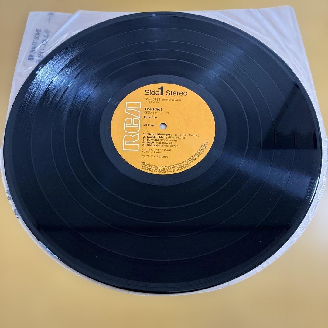 IGGY POP / THE IDIOT愚者　国内盤レコード　1977年