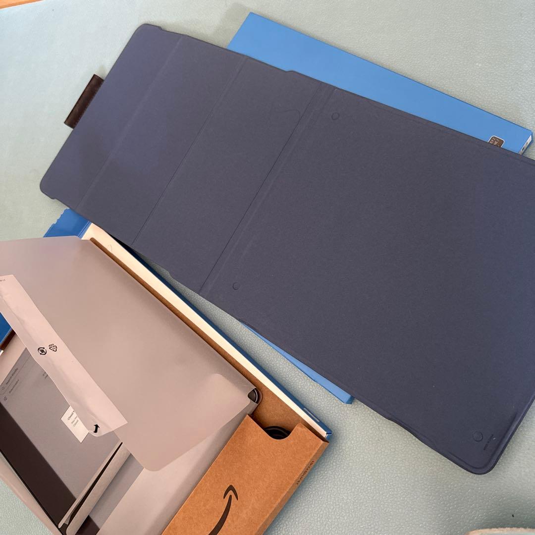 Kindle scribe 64GB プレミアムペン➕純正レザーカバー
