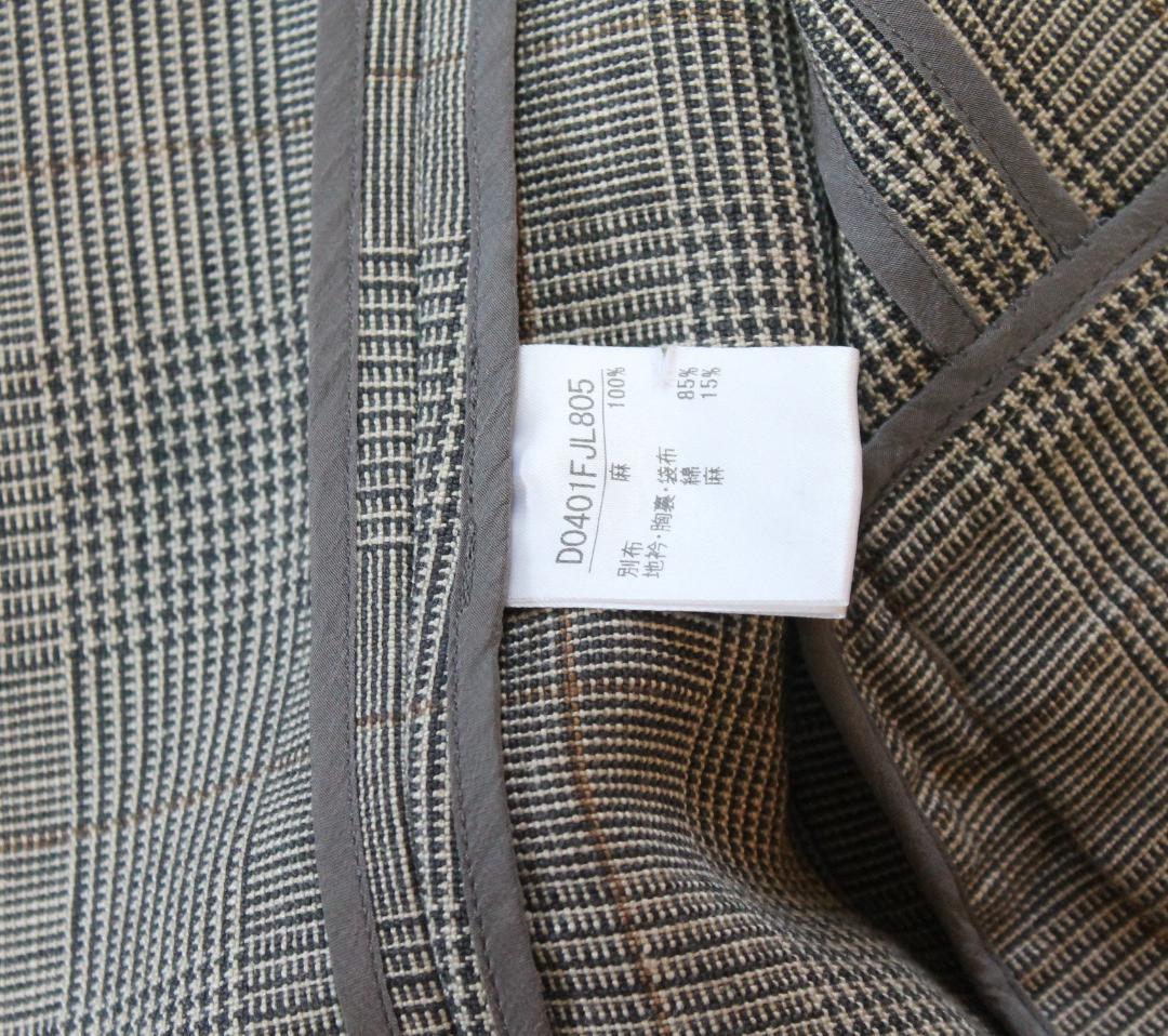 極美品/8万円】PAPAS パパス ジャケット リネン100％