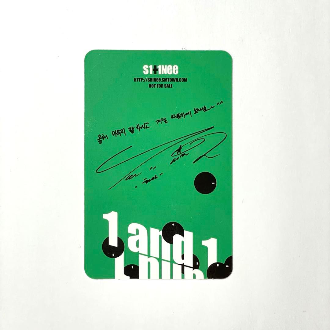 【即購入◯】SHINee 1and1 1 and 1 CD トレカ付き テミン