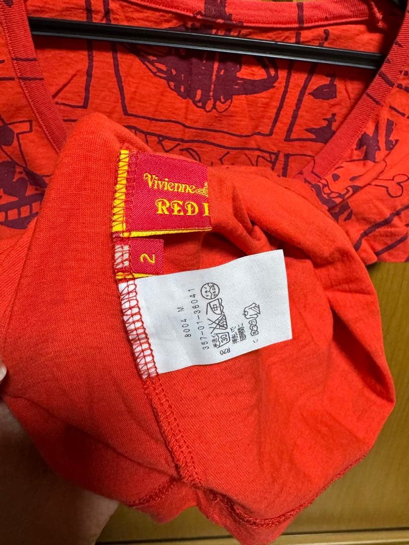 Vivienne Westwood 赤 グラフィックTシャツ サイズ2