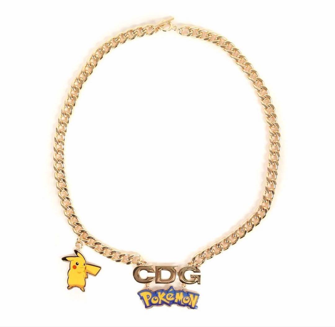 コムデギャルソン ポケモン ピカチュウCDGロゴチェーンネックレス