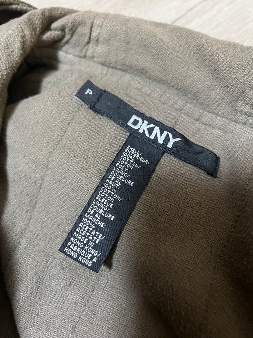 DKNY ミリタリーコート　モッズコート　ロングコート　カーキ