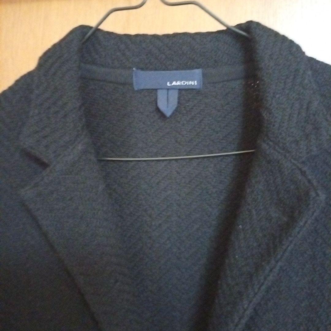 まささん専用　定価12万　LARDINI ブラック ニットテーラードジャケット
