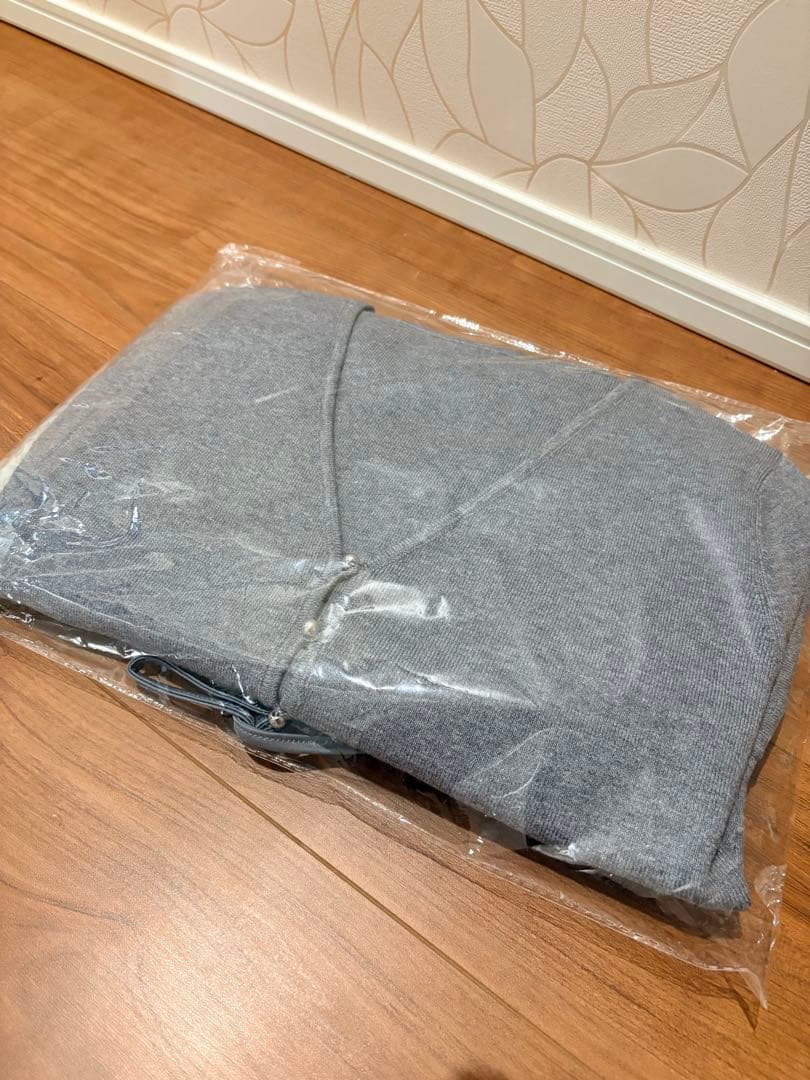 eimy istoire バルーンヘムニットカーディガン GREY