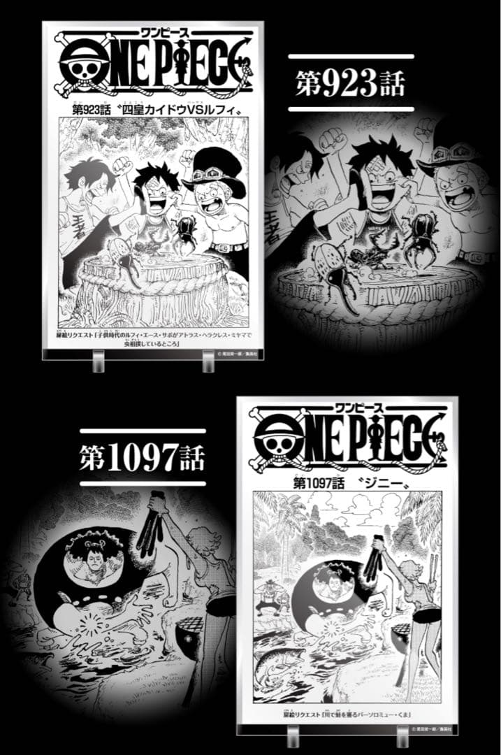 ONE PIECE ワンピース マンガアクリル 週刊少年ジャンプ定期講読者限定