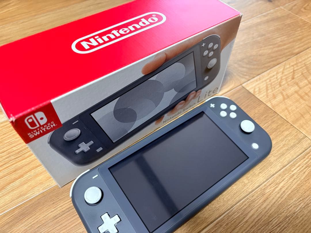 Nintendo Switch Lite グレー 本体+箱あり+充電器付属