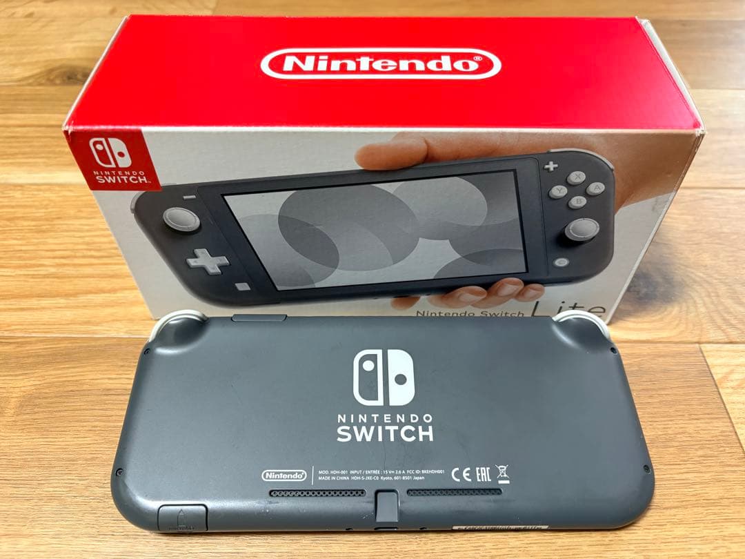 Nintendo Switch Lite グレー 本体+箱あり+充電器付属