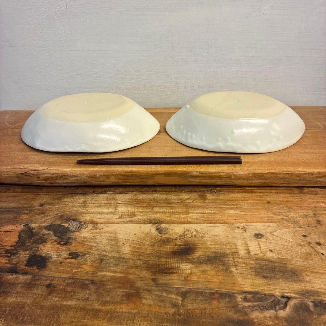 Szk新品　陶器　陶芸作家　カレー皿2個　53