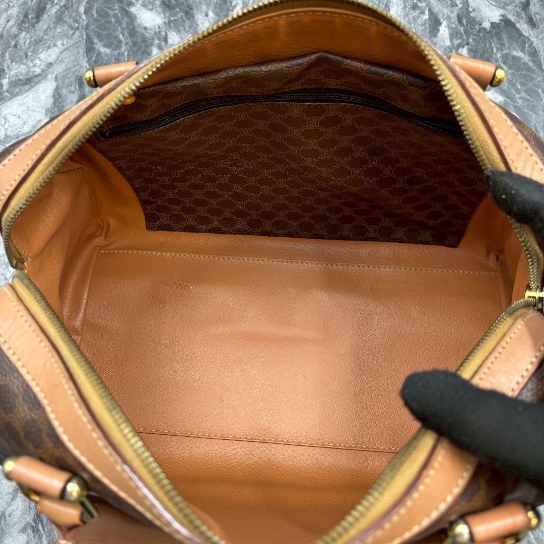 美品✨CELINE セリーヌ マカダム PVCレザー ボストンバッグ トリオンフ
