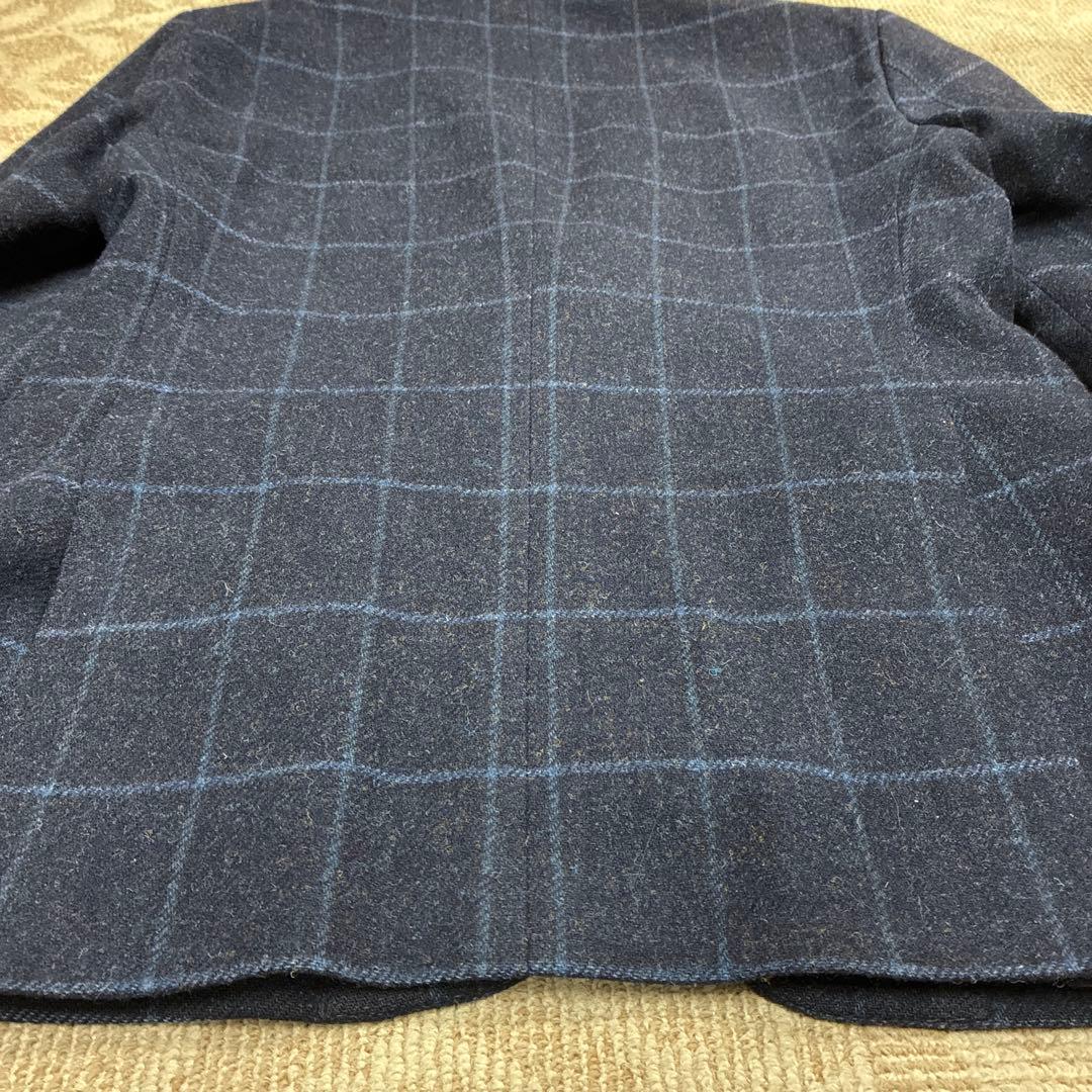 UNITED ARROWS 起毛ウール ウィンドウペン テーラードジャケット