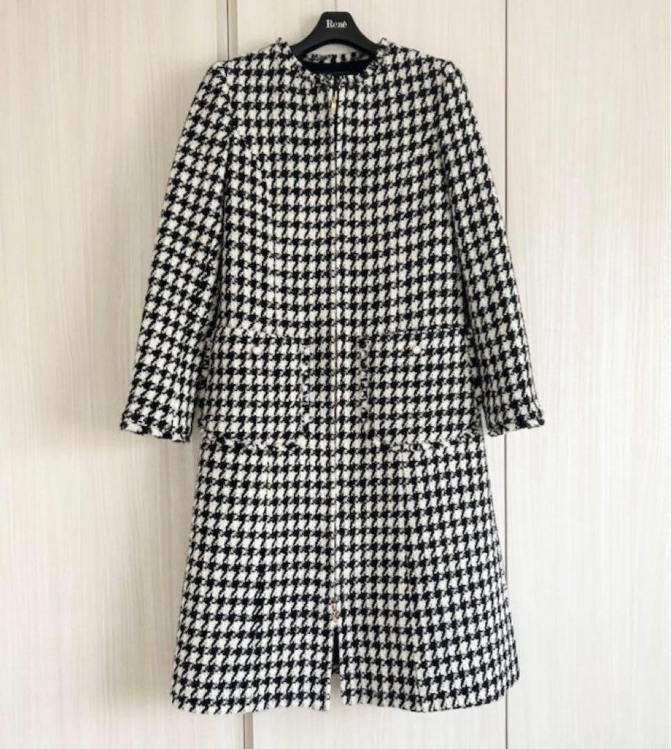 極美品♡トッカ　PUZZLE ツイードコート　千鳥