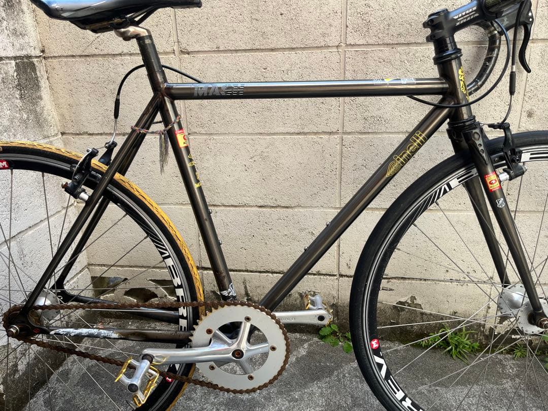 か*か様 Cinelli MASH WORK ほぼ完成車　ピスト　NJS ブルー