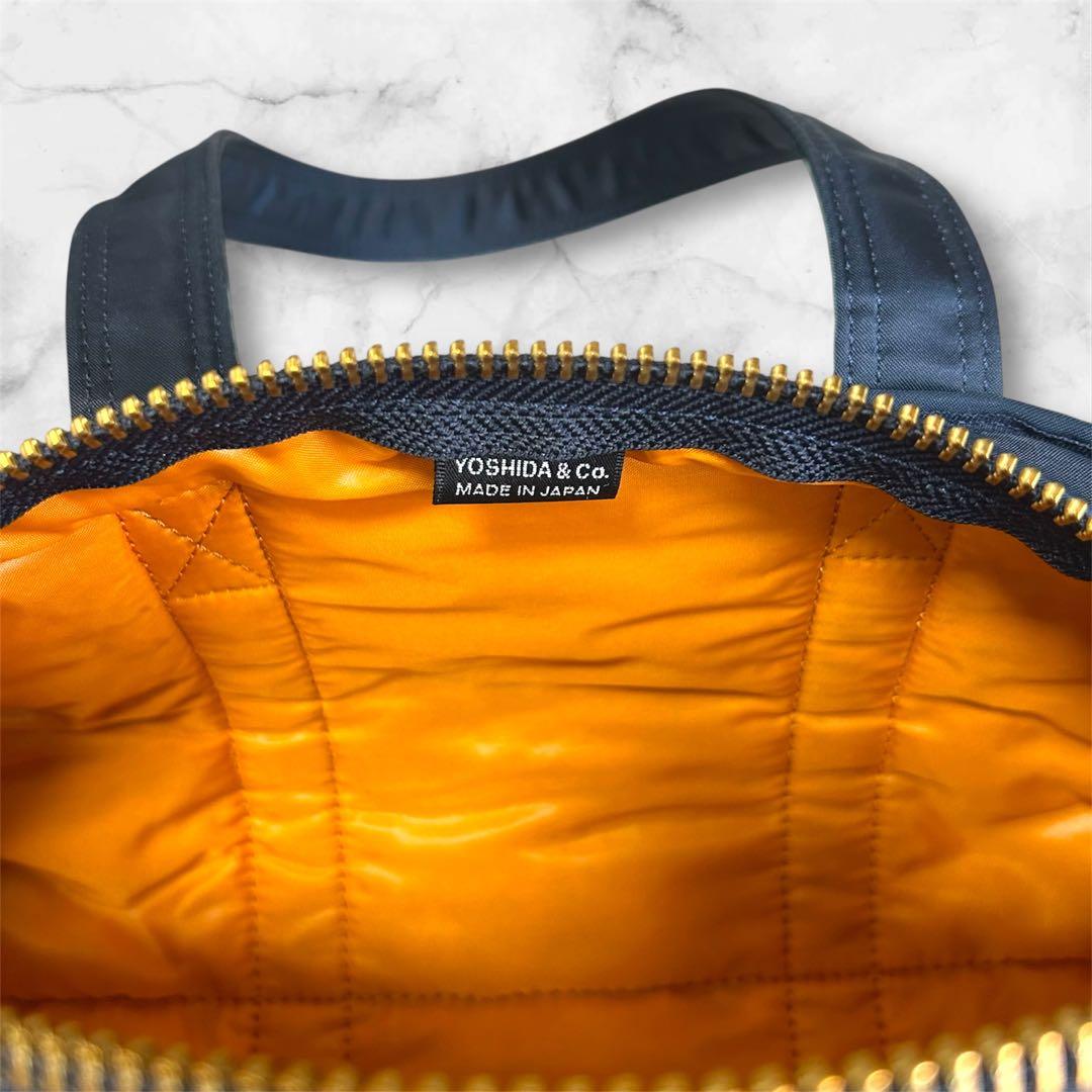 【極美品】PORTER TANKER ミニボストンバッグ　アイアンブルー　新型