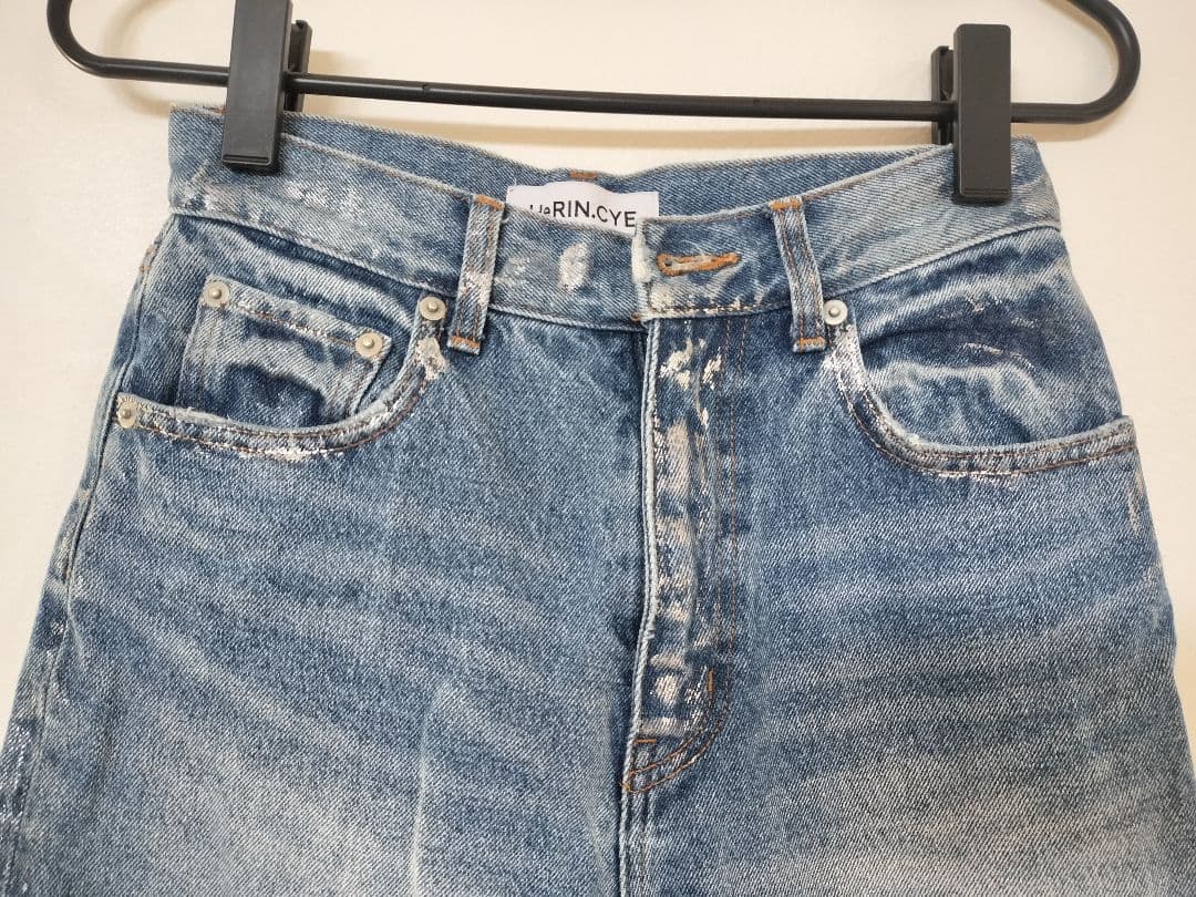 ヘリンドットサイ　HAKU Denim pants　箔デニム HeRIN.CYE