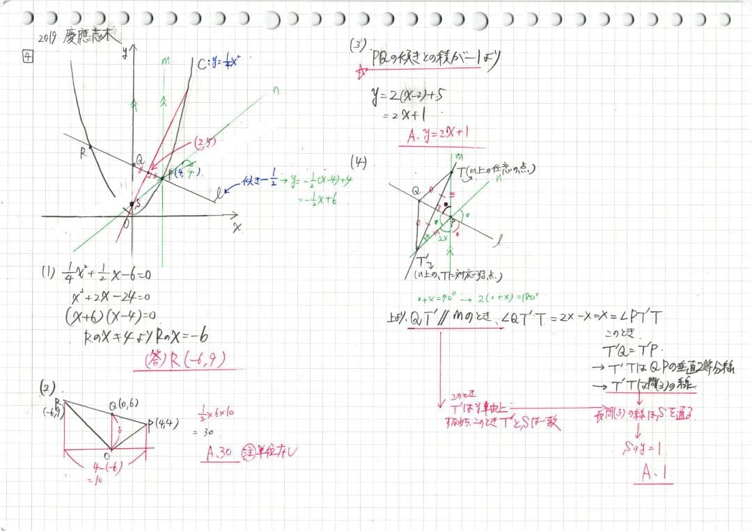 塾講師オリジナル 数学解説 慶應女子志木 義塾 高校入試 過去問 2013-22