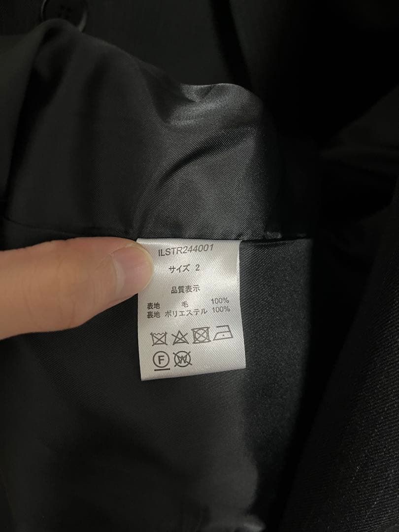 ジャケット・アウター ILEAN WOOL DOUBLE-BREASTED PEAKED JACKET