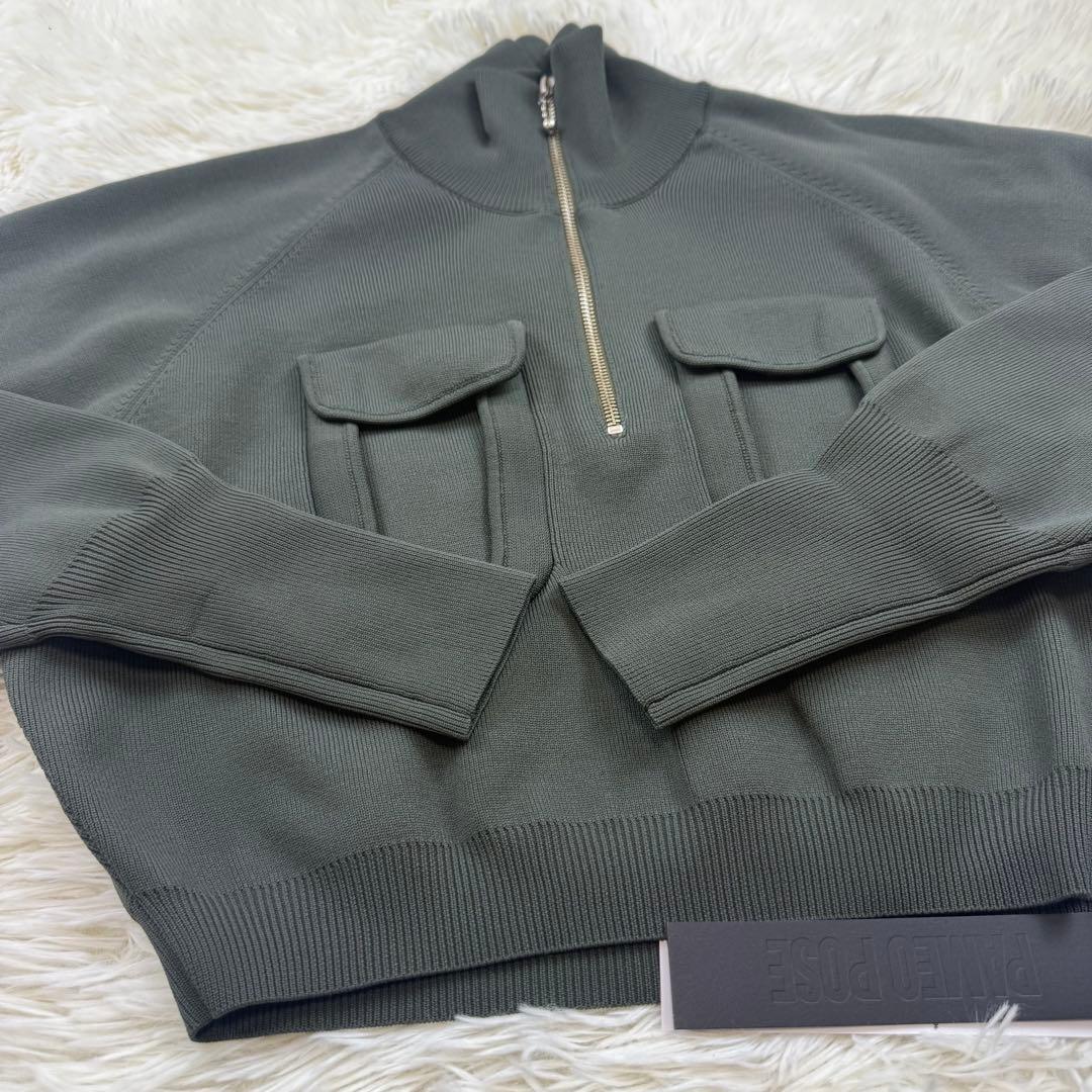 PAMEO POSE MILITARY KNIT SHIRTS タグ付き