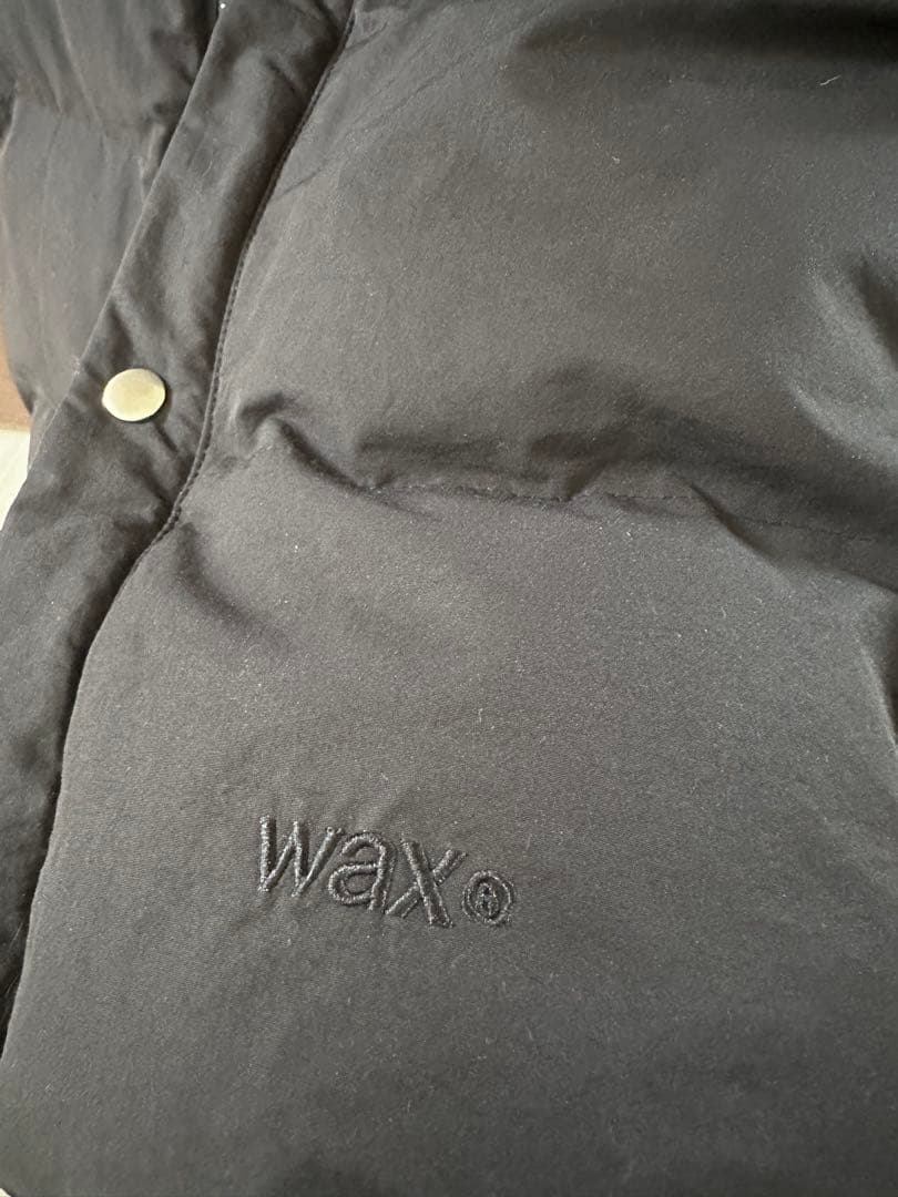 wax ブラック ダウンベスト L