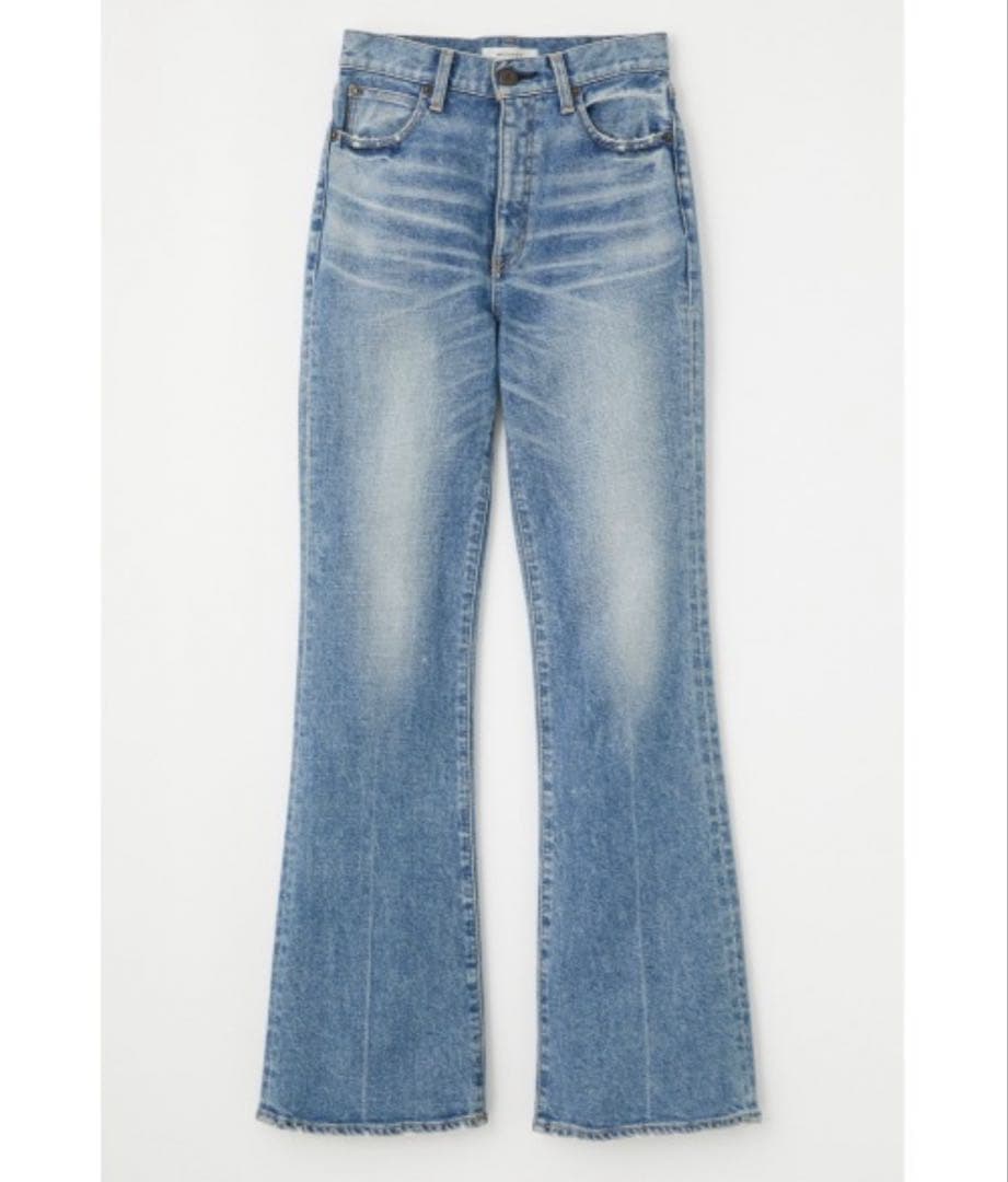 moussy mvsフレアデニム23インチ ライトブルー