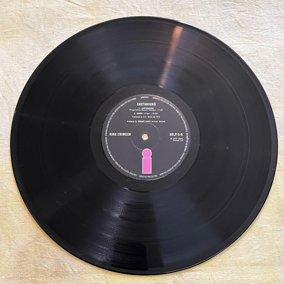 UK LP キングクリムゾン EARTHBOUND HELP6 1972