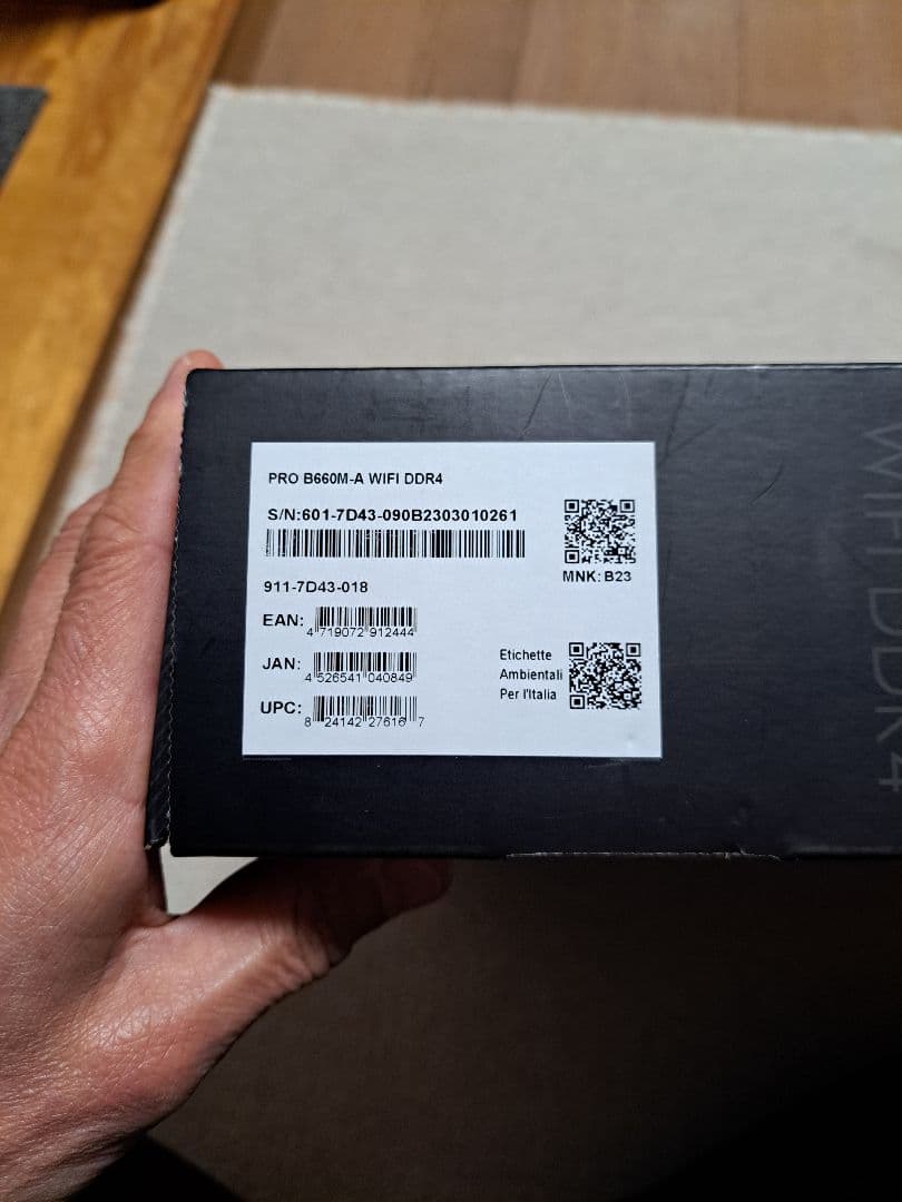マザーボード MSI PRO B660M-A WiFi DDR4 Intel