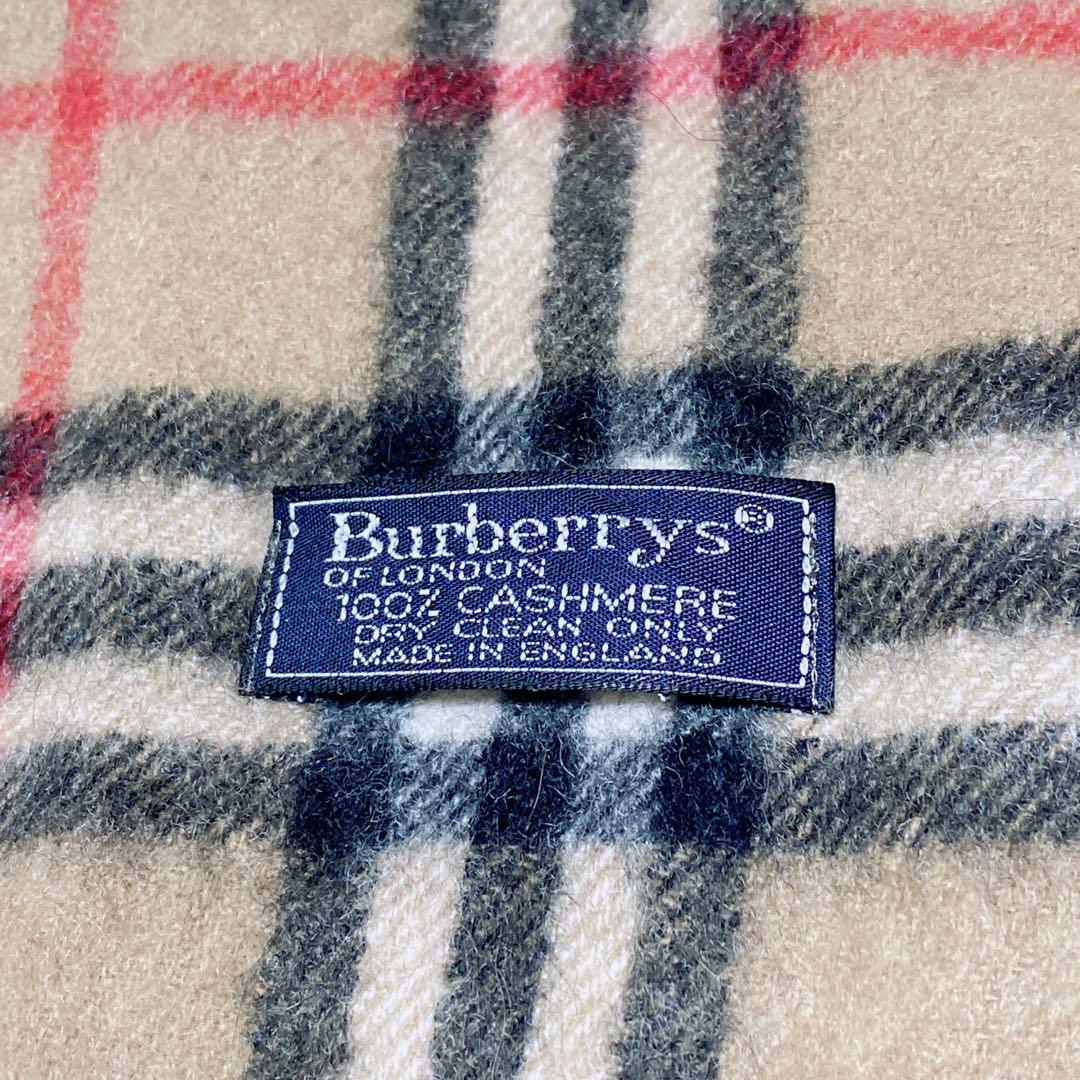 【美品】BURBERRY バーバリー　カシミヤ　100%　マフラー　ノバチェック