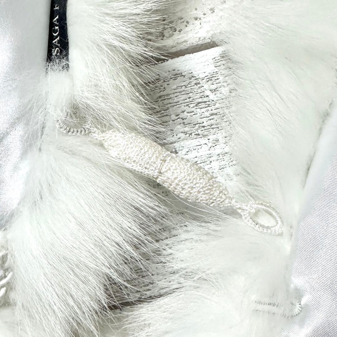【未使用品】SAGA FURS サガファー ショール ホワイトフォックス 雪凛