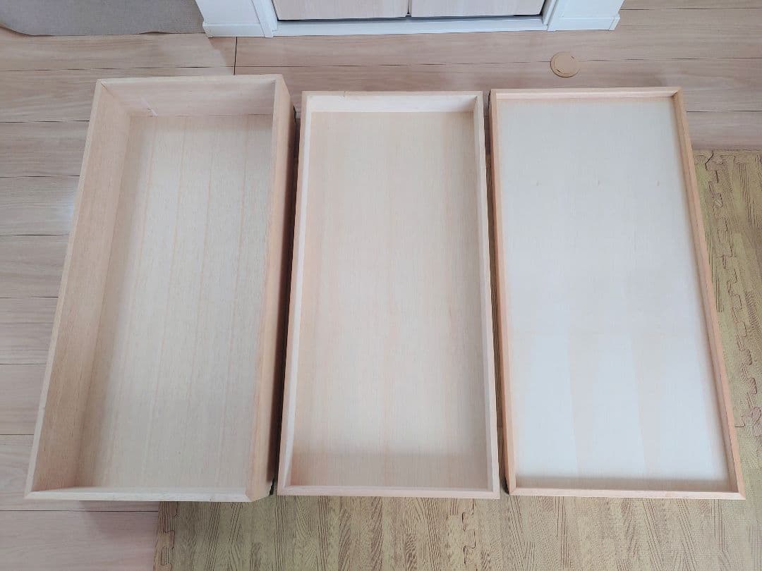 2. 良品 桐 衣装ケース 2段 桐箱 着物 衣装箱