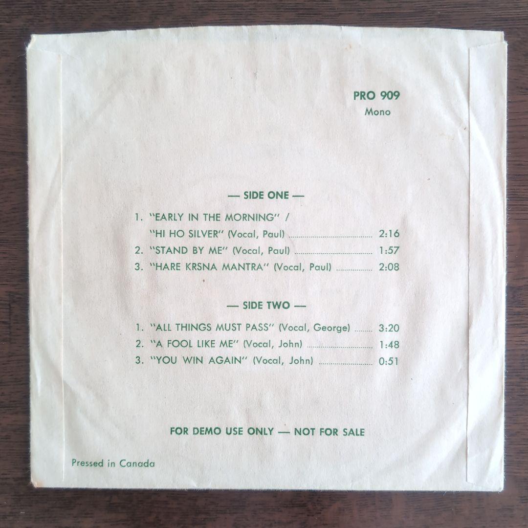 激レア・美品！ビートルズ「Twickenham Jams」プロモ EP