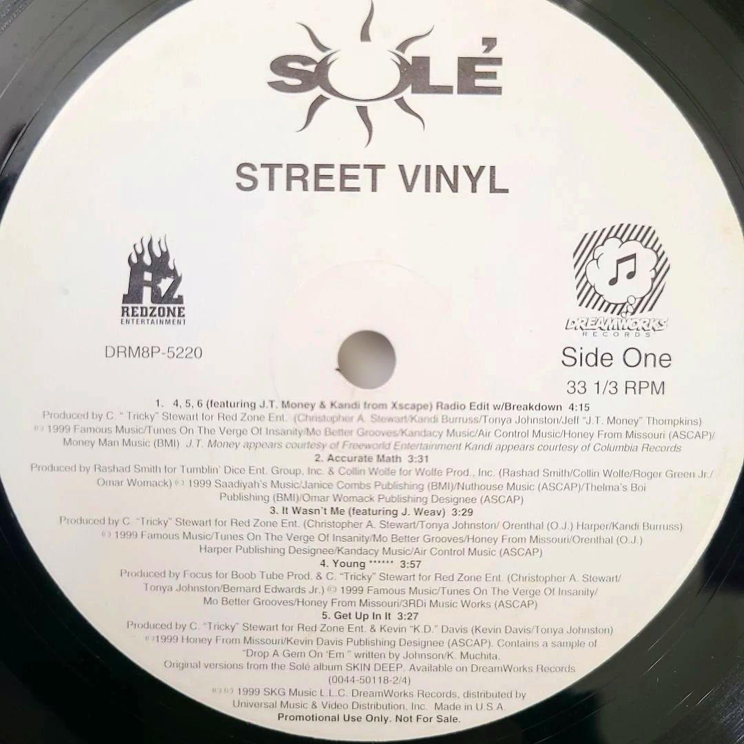 ★ＵＳオリジナル盤プロモ★『STREET VINYL』Solé (ソレイ)