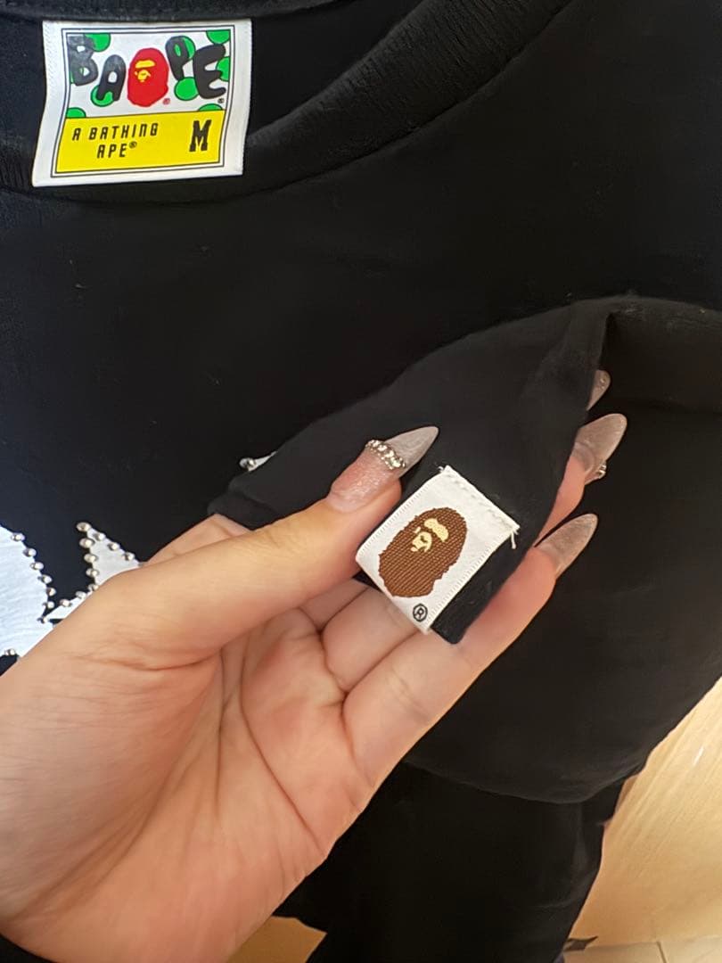 BAPE クリスタルストーン ロゴ Tシャツ