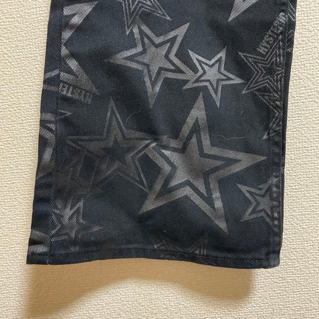 Hysteric Glamour HYSTERICSブラック星柄デニムパンツ