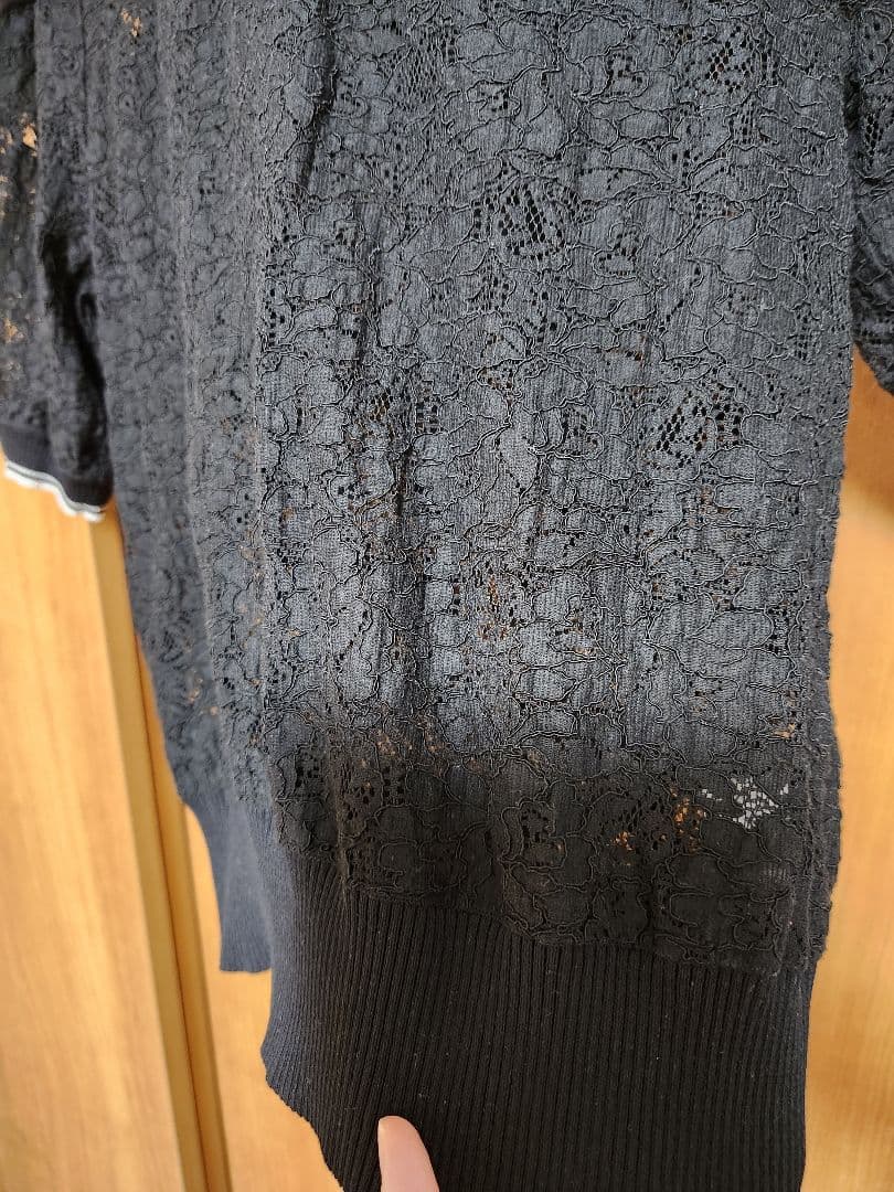 INGEBORG レース ピンクハウス ポロ ブラック 11号 インゲボルグ