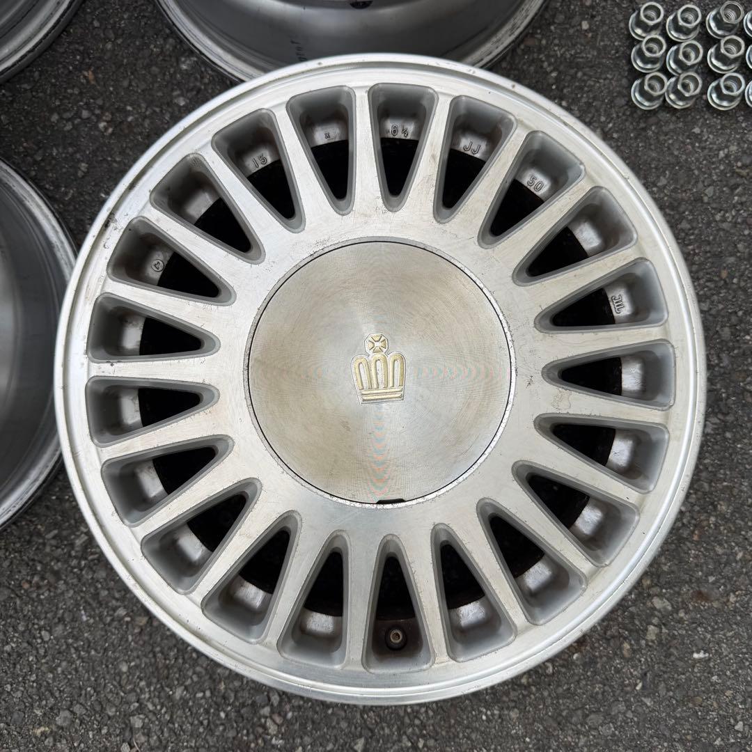 【送料無料】15×6.5J+50 5H 114.3 クラウン純正ホイール