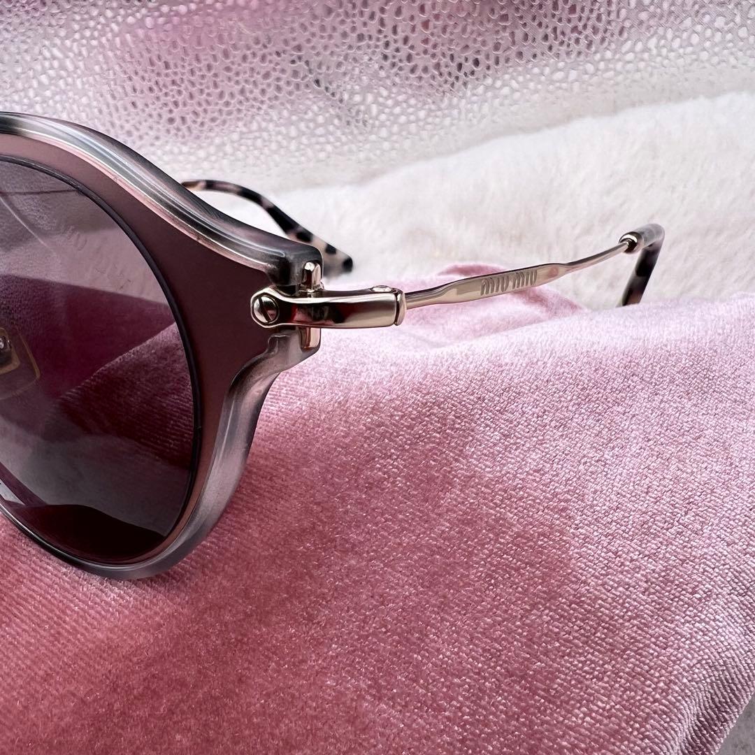 美品 miu miu SMU518 サングラス レディース ピンクゴールド✨