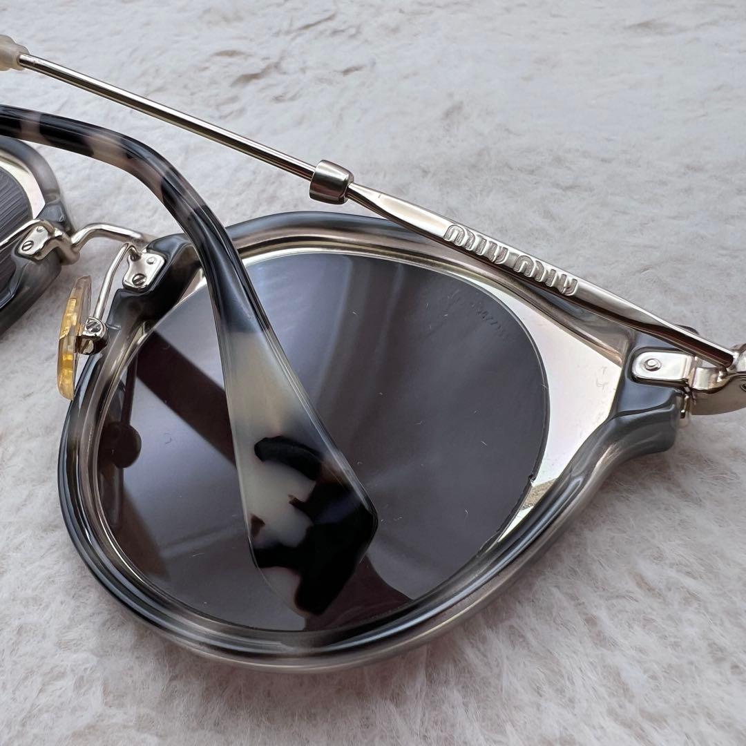 美品 miu miu SMU518 サングラス レディース ピンクゴールド✨