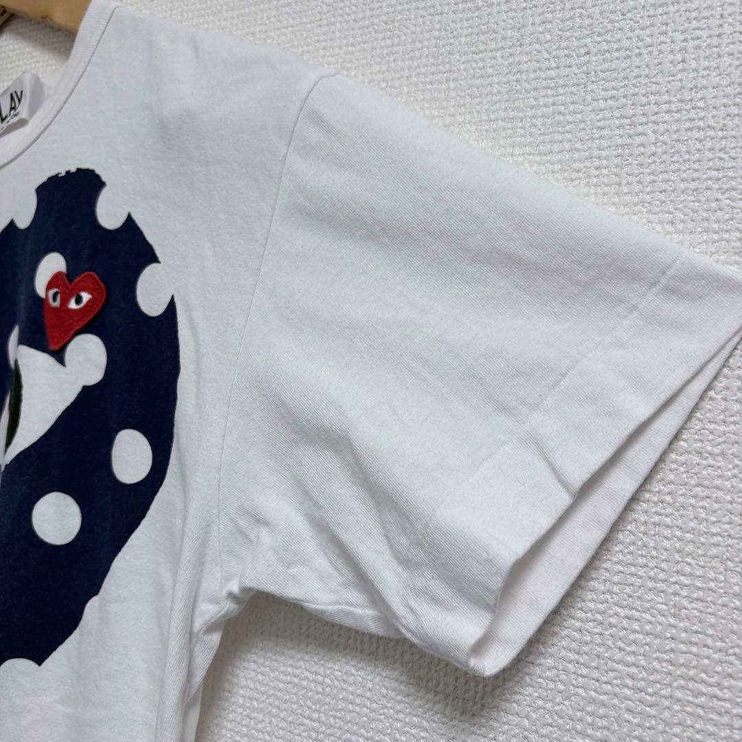 プレイコムデギャルソン⬛︎ハートプリントTシャツ⬛︎ポルカドット⬛︎ホワイト⬛︎ネイビー
