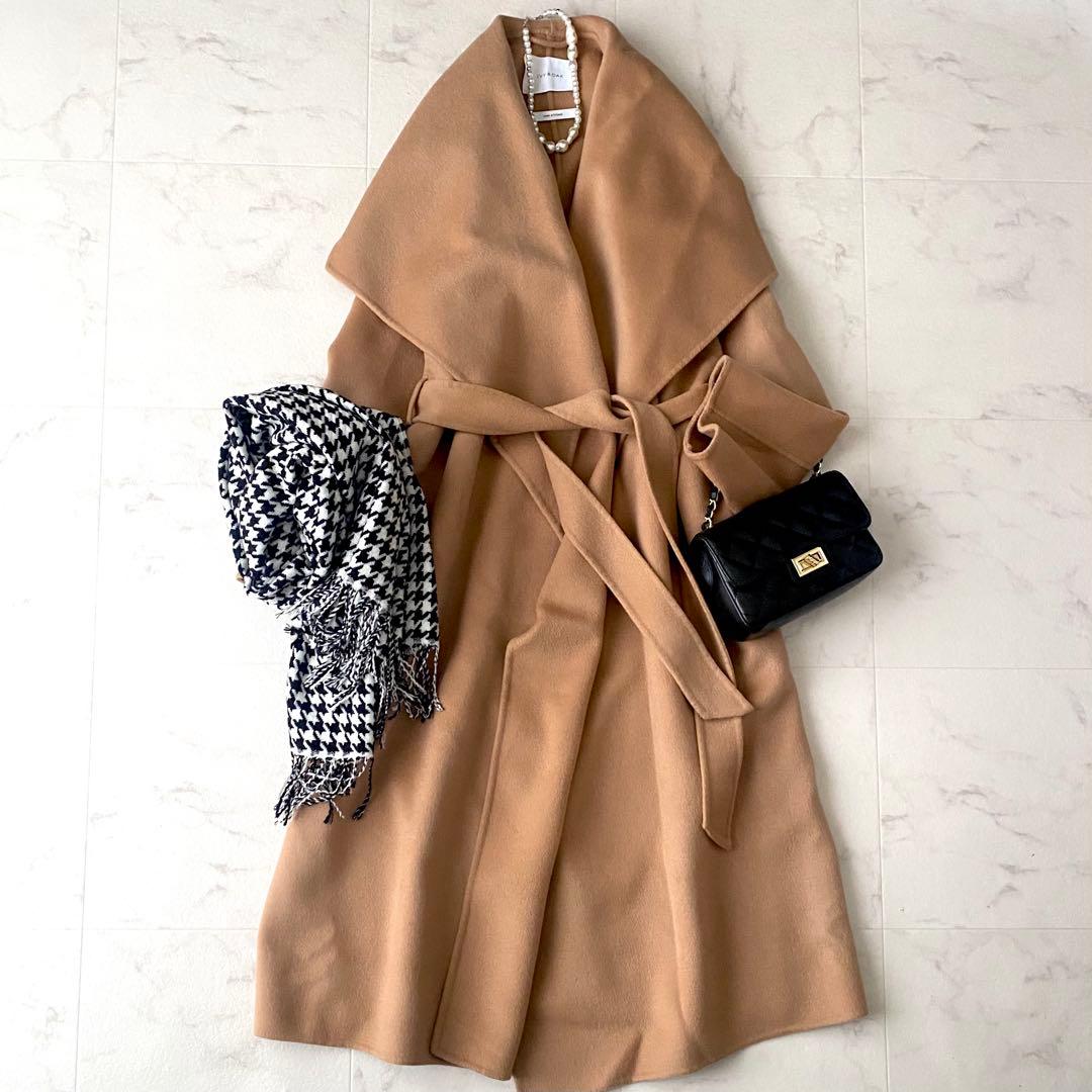 美品☆ IVY &OAK アイビーオーク ウールガウンコート ゆったり 38