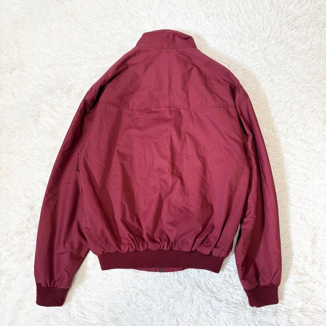 【美品】 MERC ハリントンジャケット 英国製 タータンチェック ボルドー S