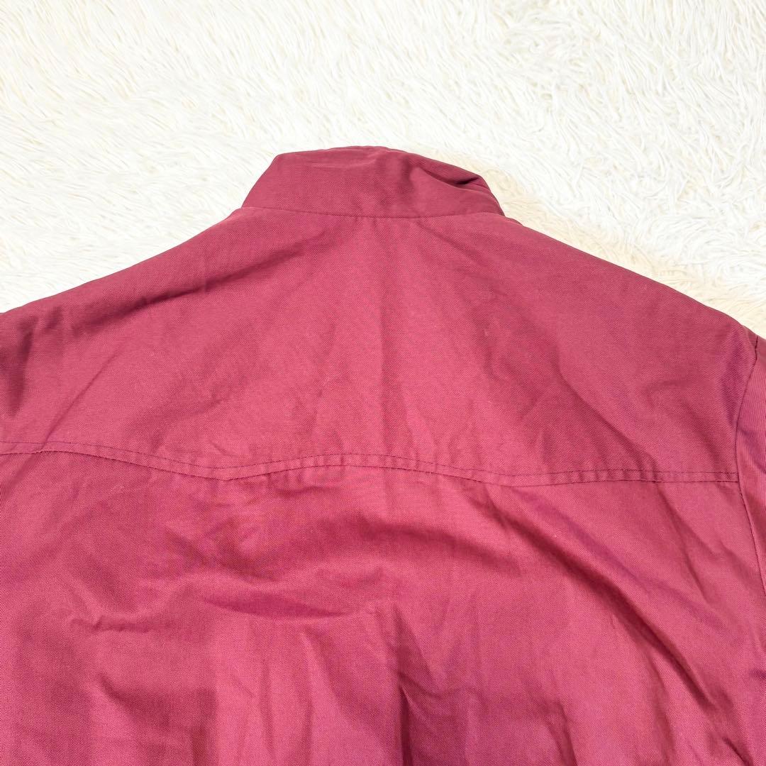 【美品】 MERC ハリントンジャケット 英国製 タータンチェック ボルドー S