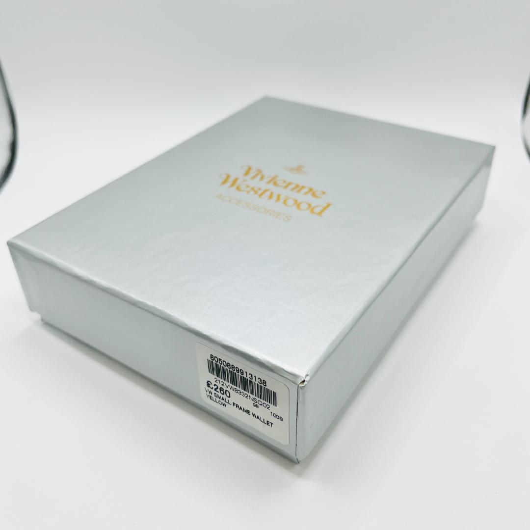 大人気 Vivienne Westwood 特価がま口 定番 折財布 黄色 人気