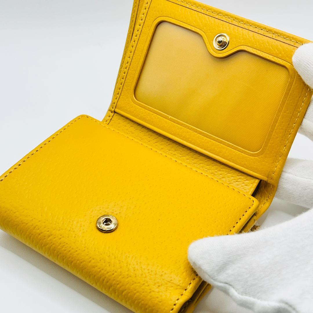 大人気 Vivienne Westwood 特価がま口 定番 折財布 黄色 人気