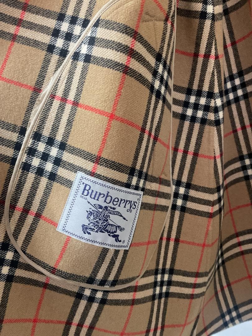 80’s BURBERRYS カシミヤ100% コート バーバリー 7AR 毛