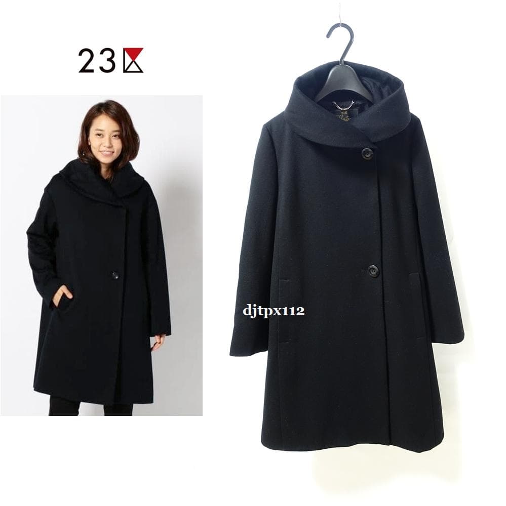 極美品 23区×ロロピアーナ*別注スーパーファインウールコート*34*女優コート