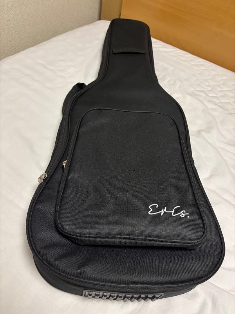 【最終価格】島村楽器　エレキギター（べっ甲ブラック） ギターケースストラップ付き