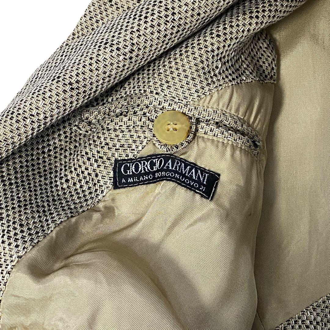 80s Giorgio Armani テーラードジャケット イタリア製 黒タグ