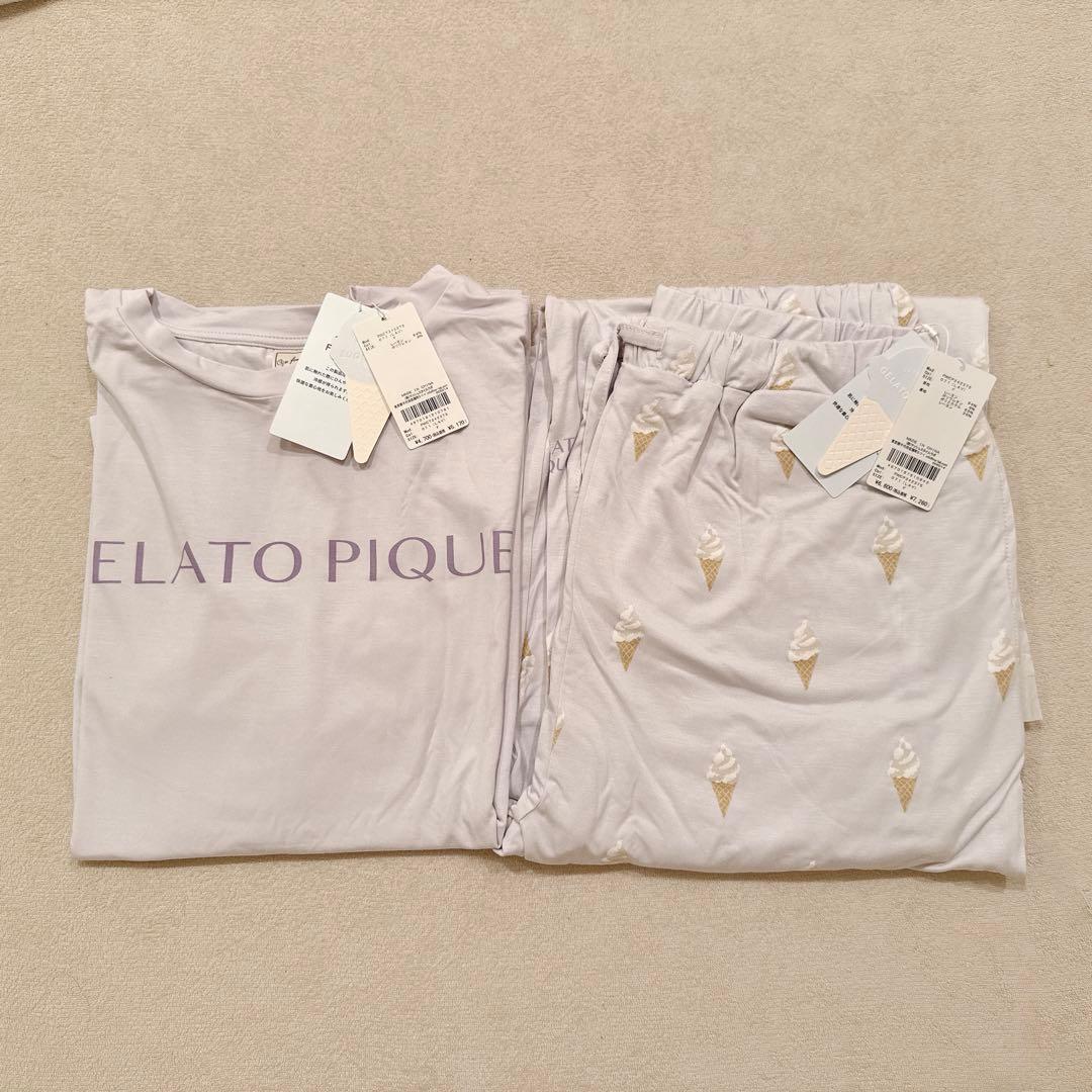 しろくまパパ【新品タグ付】gelato pique ルームウェア上下セット